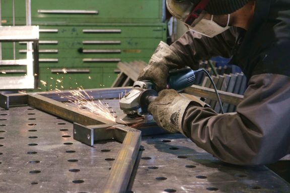 Mitarbeiter beim Flexen
