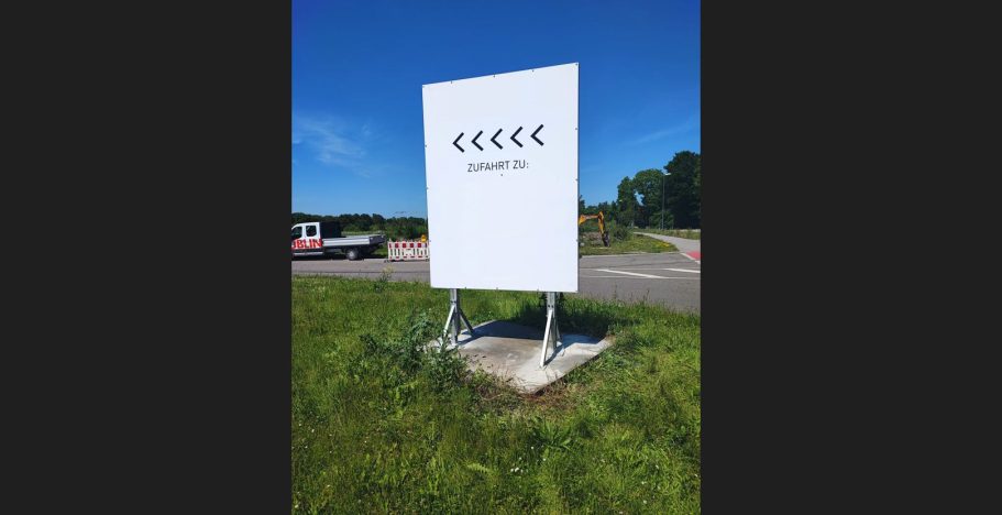 blankes Schild